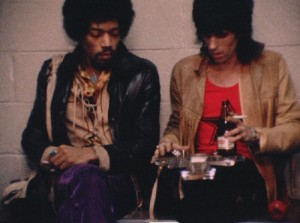 Jimi Hendrix e Keith Richards