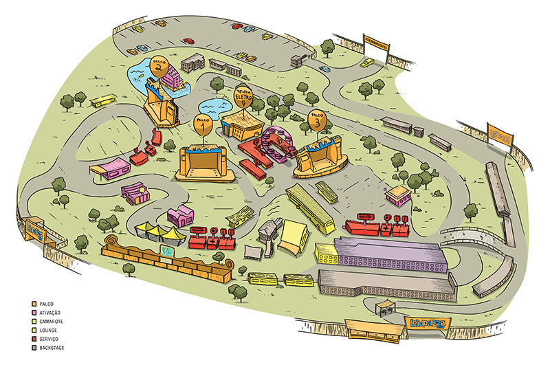 Mapa Lollapalooza 2014 Mapa Lollapalooza 2014
