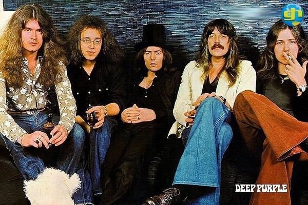 Glenn Hugues, Ian Paice, Richie Blackmore, Jon Lord e Coverdale